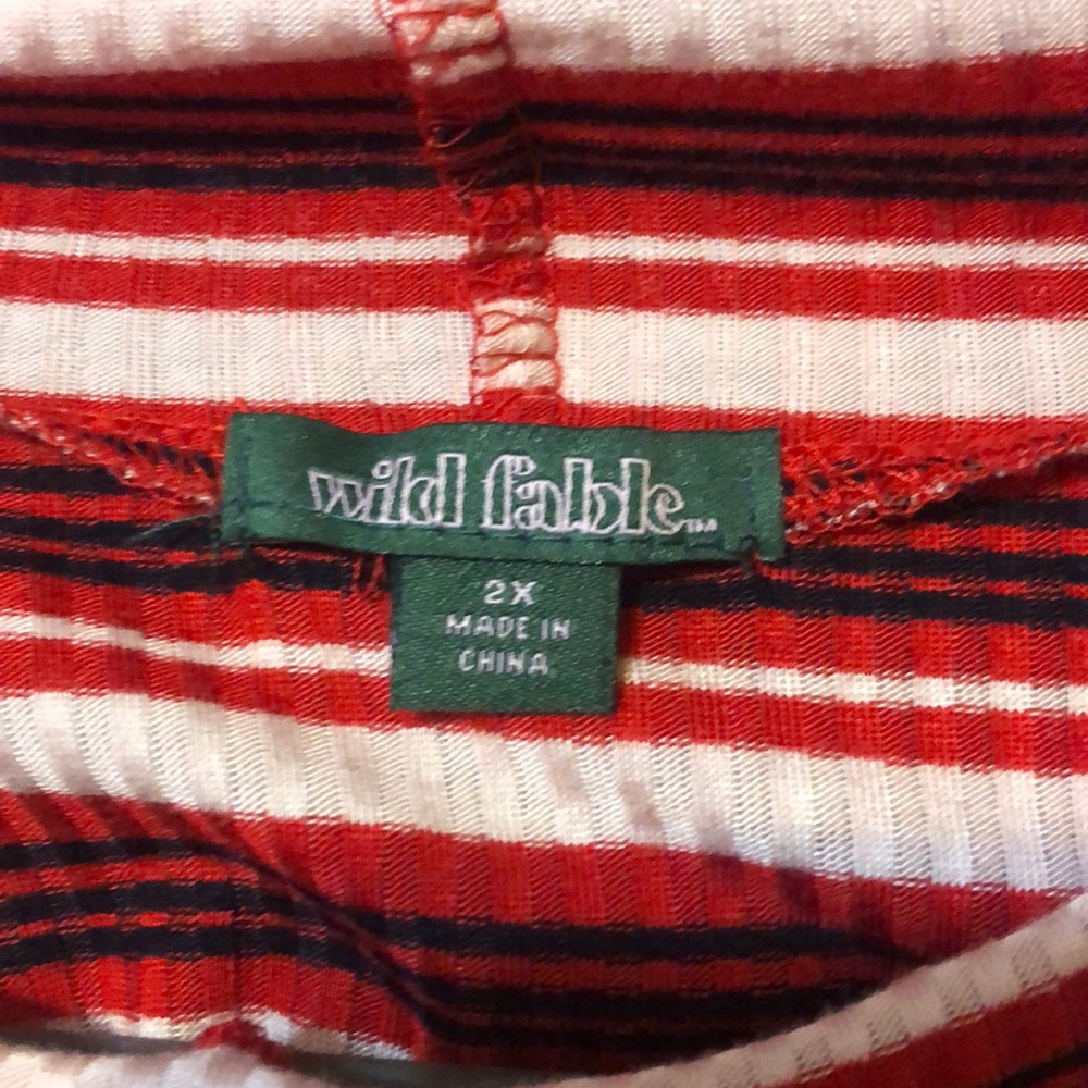 Plus Size T-shirt Striped Dress - Picture 3 of 3